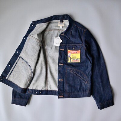 DEADSTOCK, 1999 Wranger 124MJ type rigid denim trucker jacket made