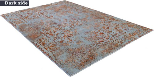 Vintage Relief Tissé à la Main Tapis de Perse 293 x 138 cm-Orient, Tapis, , Bleu - Picture 4 of 14
