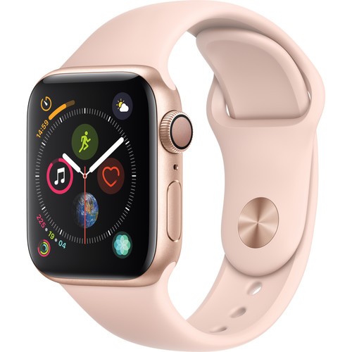 Apple Watch Series 4 40mm GPS Only Gold Case Pink Band MU682LL/A