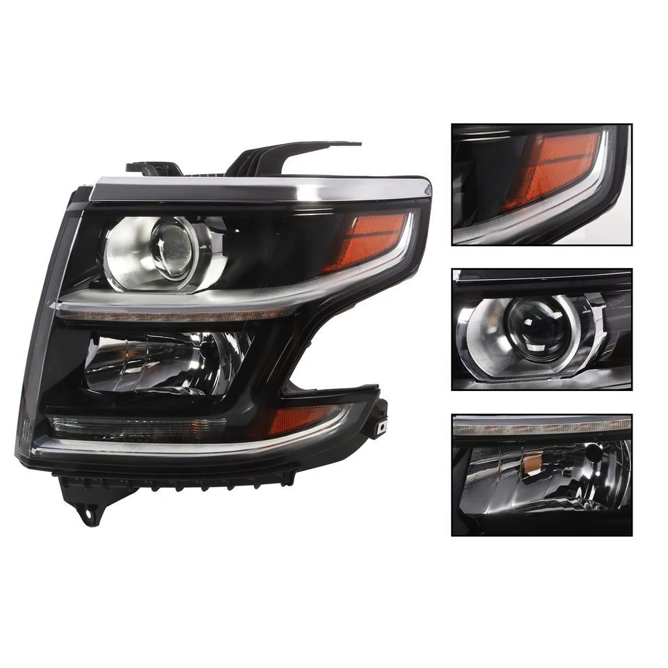 Pair HID Headlight For 2015-2020 Chevy Tahoe/Suburban w/ Bulb&Ballast Left+Right — 第 3/4 张图片