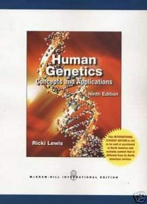 HUMAN GENETICS By Ricki Lewis *Excellent Condition*
