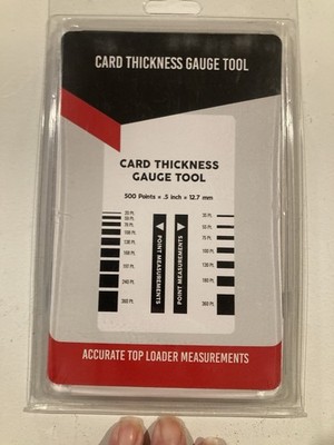 Card Thickness Measuring Guide Point Gauge Sports TCG Baseball Toploader