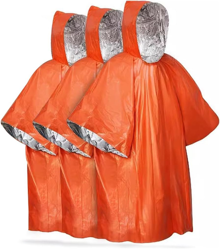2 Poncho Antipioggia Per Bambini In EVA – Impermeabili, Con Cappuccio, Leggeri, Per Escursioni - 4