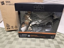 Star Wars Mandalorian Black Series 6  Speeder Bike Scout Trooper & The Child