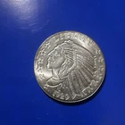 1/2 oz Silver Round - Incuse Indian .999 Fine. # 2676