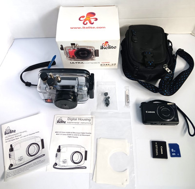 Canon PowerShot A2200 HD Digital Camera with Ikelite 6241.22 Underwater Housing