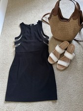 Womens Tobi Little Black And Lace Cutout Cocktail Dress Size Small