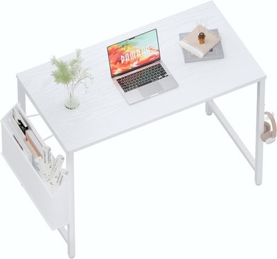 32 Inch Computer Desk Small Spaces Desk W/ Storage Bag Bedroom Writing & Home