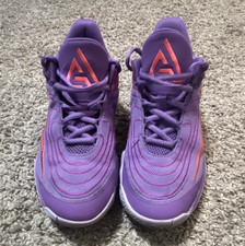 Nike Giannis FZ6734-500 Purple/Orange Unisex Kids 5.5Y Lace Up Mesh Basketball