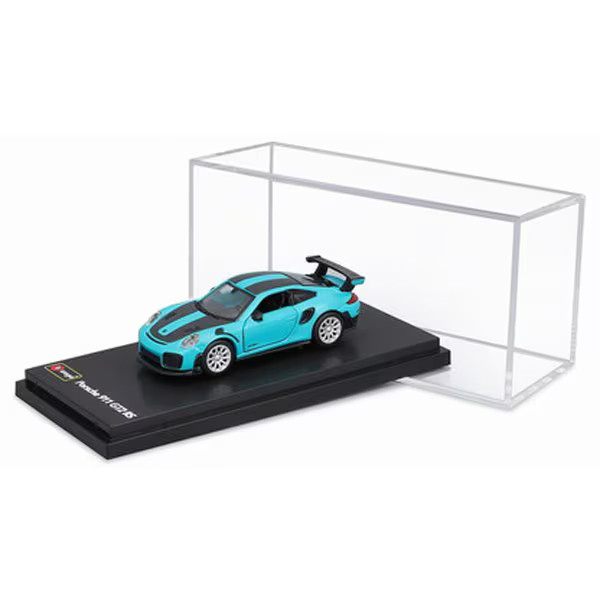 BUR59089BL 1/64 Porsche 911 GT2 RS Miami Blue [Diecast Mini Car