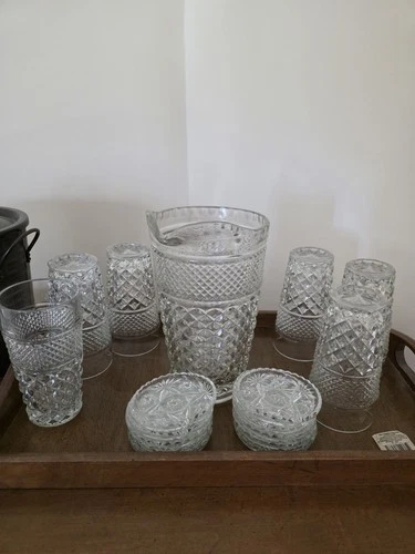 Vintage Wexford Iced Tea Set by Anchor Hocking 1962-1998