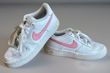 Nike Air Force 1 Low White Pink GS 314192-117 Youth GS Size 5.5 Women's 7