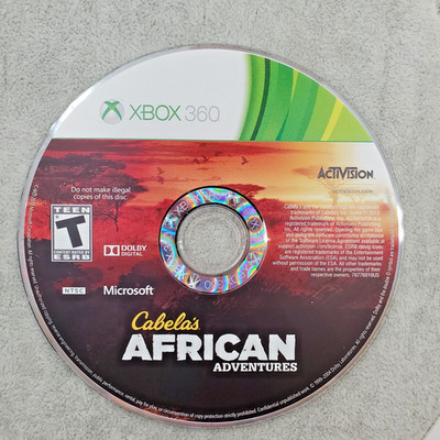 Cabelas African Adventures Game Xbox 360 DISC ONLY UNTESTED