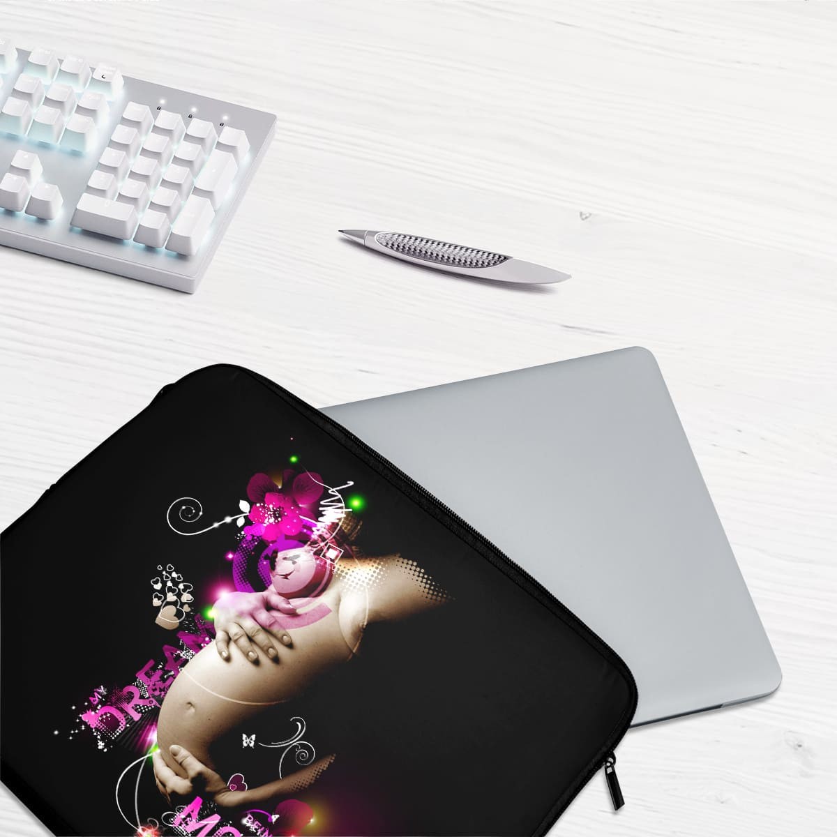Étui ordinateur pc et tablette My Dream pour mères actives au café