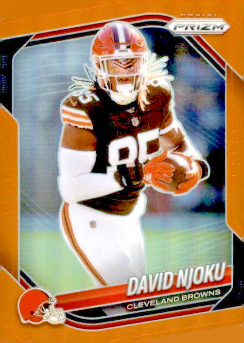 2025 Panini Prizm Orange Prizm David Njoku #155 /249