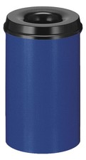 Feuerl&ouml;schender Papierkorb 20 Liter, Blau, Schwarz