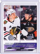 2023-24 UD Series 2 Young Guns Checklist Connor Bedard / Leo Carlsson #500