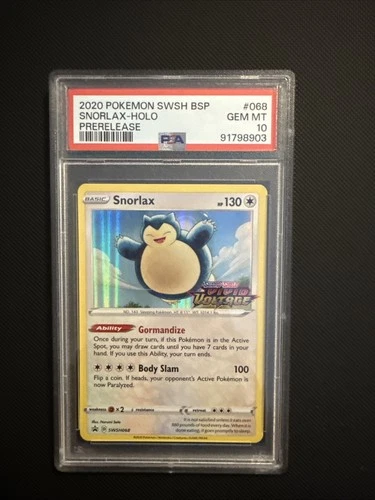 Snorlax - (Prerelease) SWSH068 SWSH: Sword & Shield Promo Cards Holo