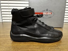Prada America s Cup High Top Black Leather An...