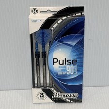 Harrows Pulse 90 Tungsten Steeltip Darts Set 25g   Professional High Grip NEW