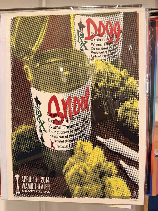 Snoop Dogg Kii Arens original lithograph concert Print