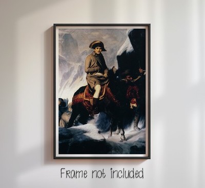 Napoleon Bonaparte Französisch 1812 Moskau - Hochwertiges Hochglanzplakat