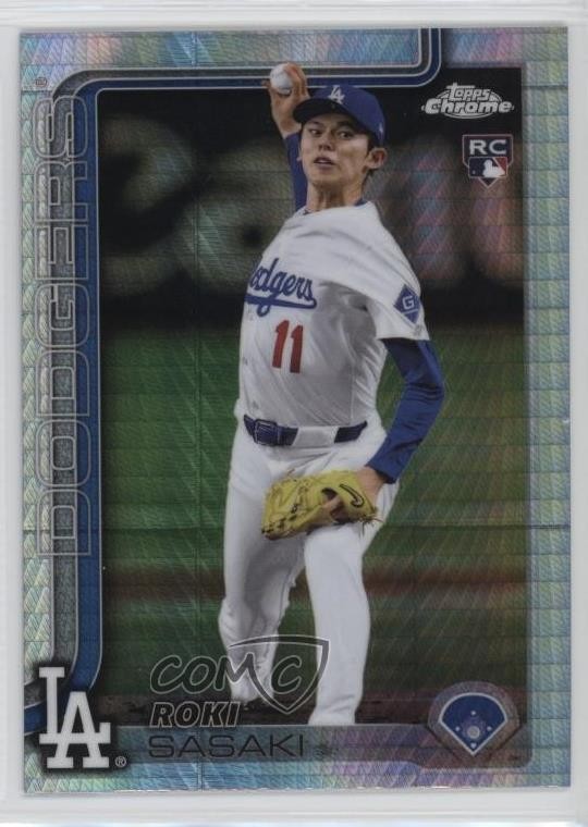 2025 Topps Chrome Prism Refractor Roki Sasaki #217 1m63