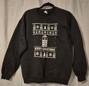 Doctor Who Kersttrui - Officiële BBC Feestelijke Trui - Dr Who TARDIS