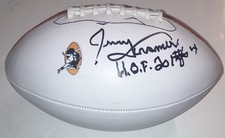 JERRY KRAMER SIGNED AUTOGRAPH GREEN BAY PACKERS F/S WHITE FOOTBALL BAS COA RARE!