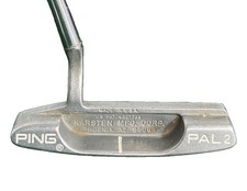 Ping Pal 2 Karsten Stainless Blade Putter RH Steel 35.5" Factory Ping-Man Grip