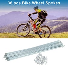 36 Set 14G Bicycle Spokes 275mm Bike Wheel Spokes Galvanized Carbon Steel