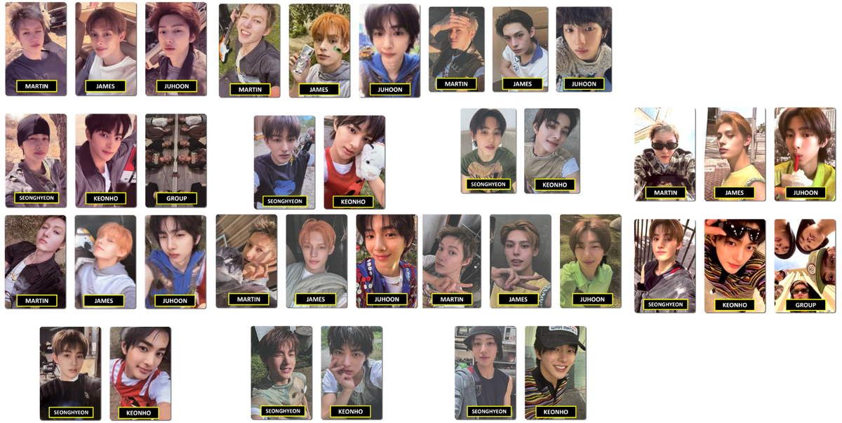 CORTIS COLOR OUTSIDE THE LINES OFFICIAL ALBUM PHOTOCARD scene bowl