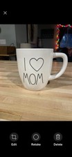 Rae Dunn I Love Mom Mug Mothers Day Gift