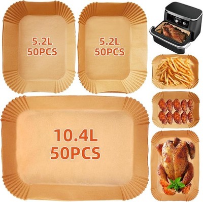 150 STCK. Luft Friteuse Einlagen für Ninja Foodi Flexschublade AF500UK 10,4 L & Duronic AF34 