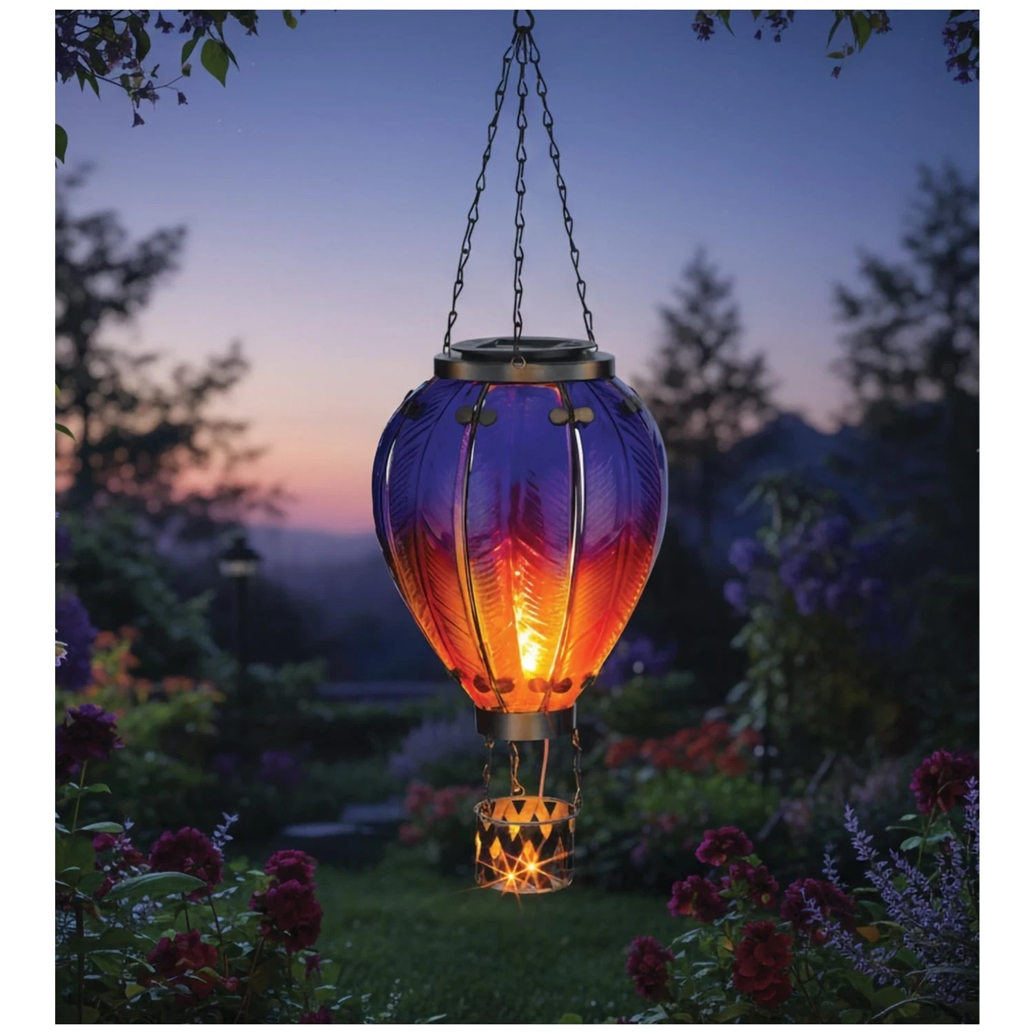 Outdoor Hanging Solar-Powered LED Lights
