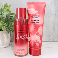 Victoria's Secret 2pc CANYON BLOOMS Fragrance Mist  Body Lotion w/ Red Poppy