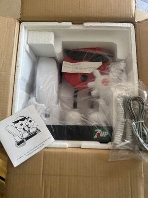 New Old Stock  Vintage 7-Up Spot Landline Telephone  BRAND NEW CIB