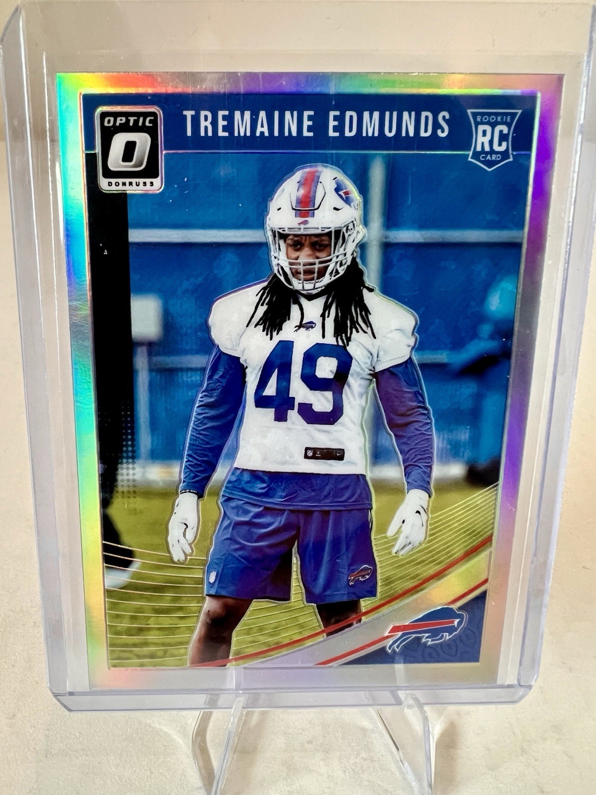 2018 Donruss Optic - Rookies Tremaine Edmunds #107 Holo Prizm (RC)
