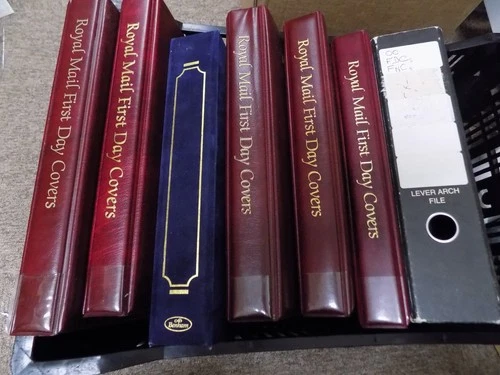 GB FIRST DAY COVERS APPROX 275 FDCs IN 7 ALBUMS inc. EDMUND HILLARY SIGNED COVER