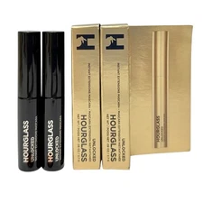 Hourglass Unlocked Instant Extensions Mascara MINI 0.09 oz Each x2 - Ultra Black
