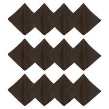 12Pcs 12x12" Microfiber Cleaning Cloth for Glasses Screens Camera Lenses, Brown