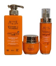 3in1 Active caviar drip Vitamin C  Tumeric Lotion 444ml, Oil  Face Cream
