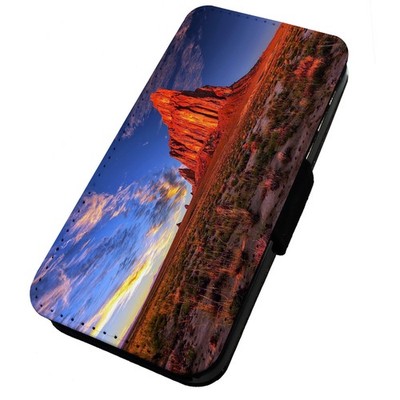 AUSVERKAUF Bedruckte Flip Handyhülle für iPhone Red Rock Desert