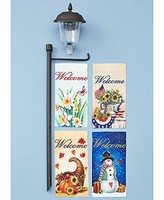 Solar Stake Welcome Flag Set on sale Solar Stake Welcome Flag Set on sale