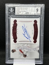 2018 Panini Flawless Rafael Devers Ruby /20 Rookie RC Auto Pop 1 BGS