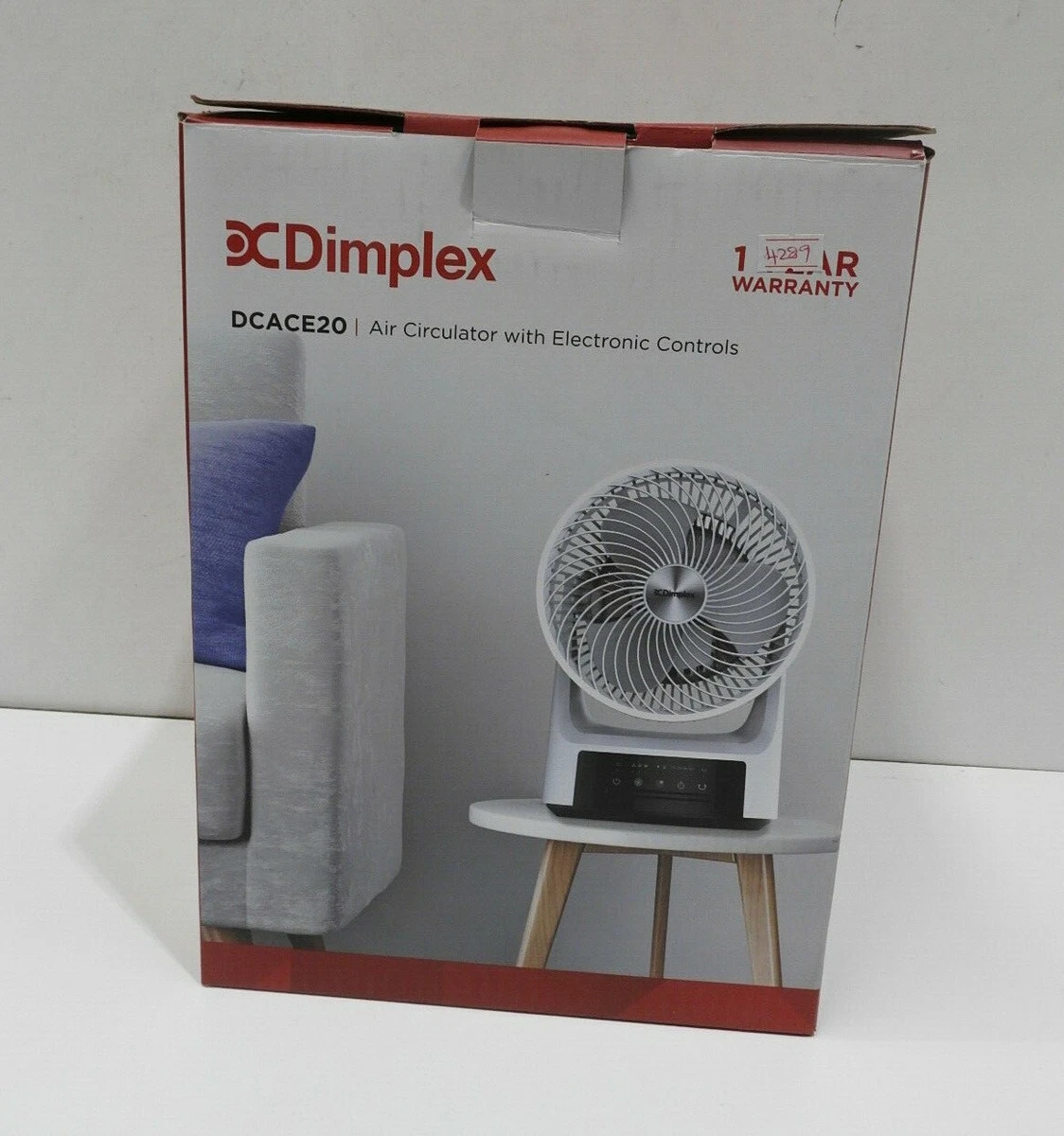 Dimplex DCACE20 Whirl Air Circulator with Timer White | eBay