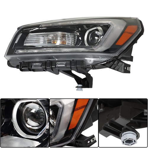 Faro halógeno para GMC Acadia 2013 2014 2015 2016 con tubo LED negro lado izquierdo - Imagen 2 de 12
