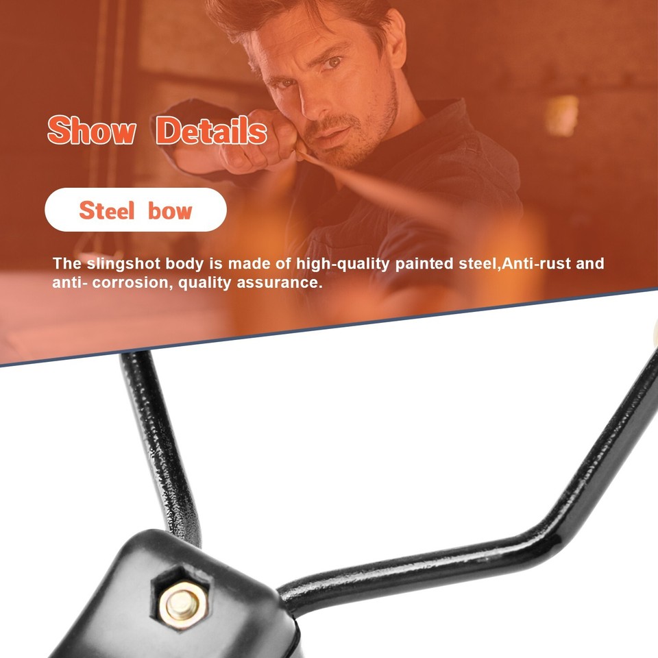 Hunting Professional Catapult Laser Slingshot With Rubber Aim Point Target HOT E - Foto 5