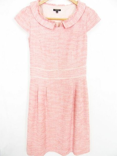 Tocca One Piece Dress Short Sleeve Summer Tweed Pink Gem