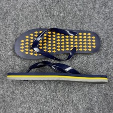 Sandalias Cruz Roja Americana Para Hombres Grandes Azul Tanga Plaquetas Donante Chanclas NUEVAS